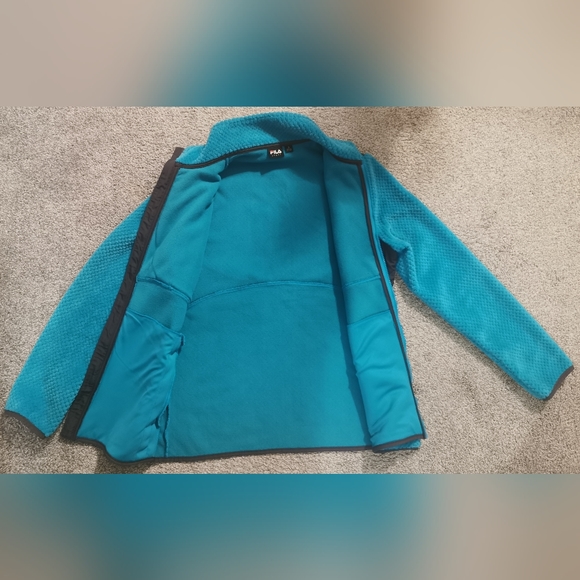 Fila teal zip-up jacket size S - Picture 7 of 9